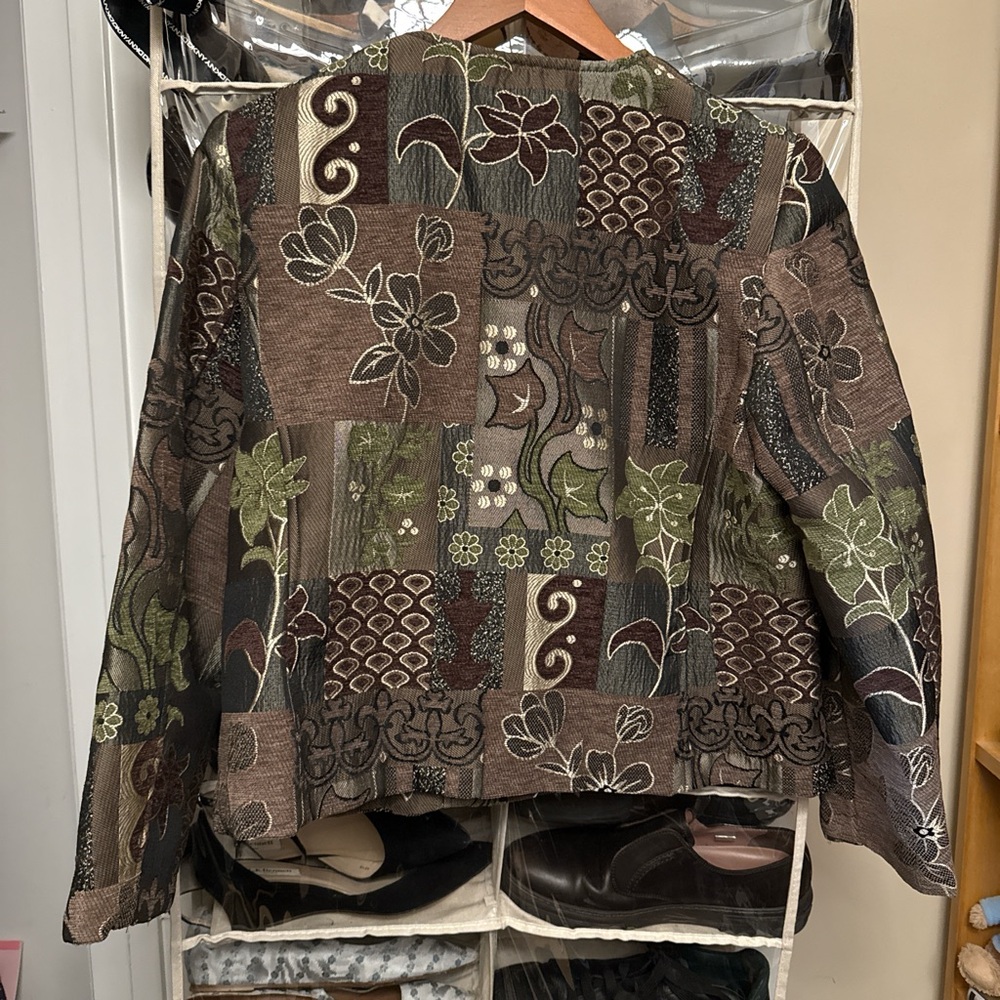 Preswick & Moore Multicolor Patchwork Blazer - image 2